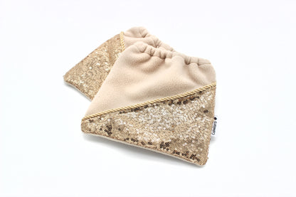 Steigbügelschoner Beige-Gold