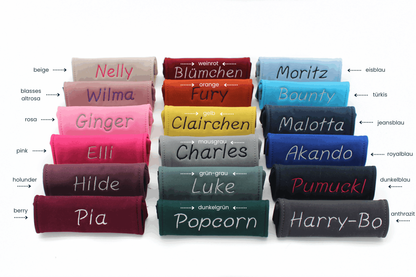 Halfterpad mit Name