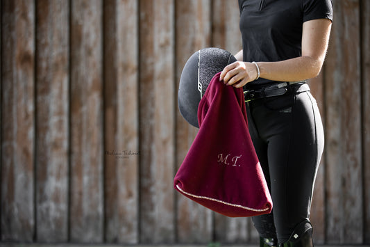 personalisierte Helmtasche Stall