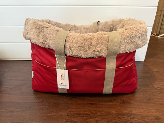 Hundetasche Weinrot - M ( (H40xB50xT25cm)