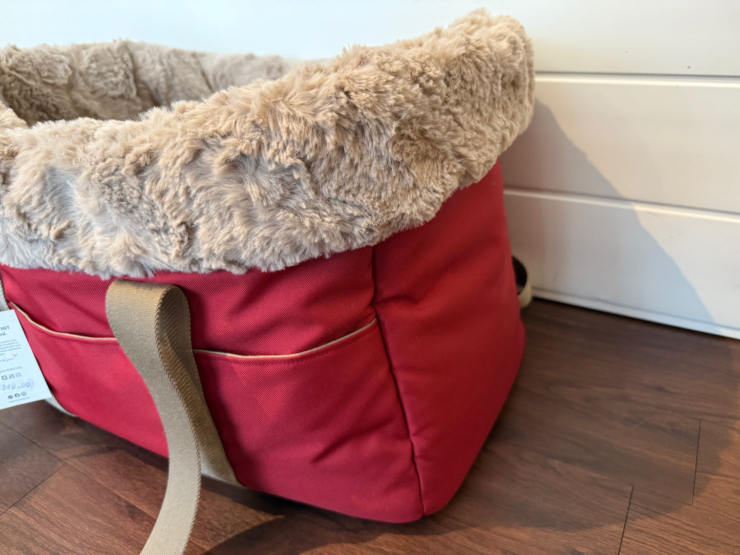 Hundetasche Weinrot - M ( (H40xB50xT25cm)
