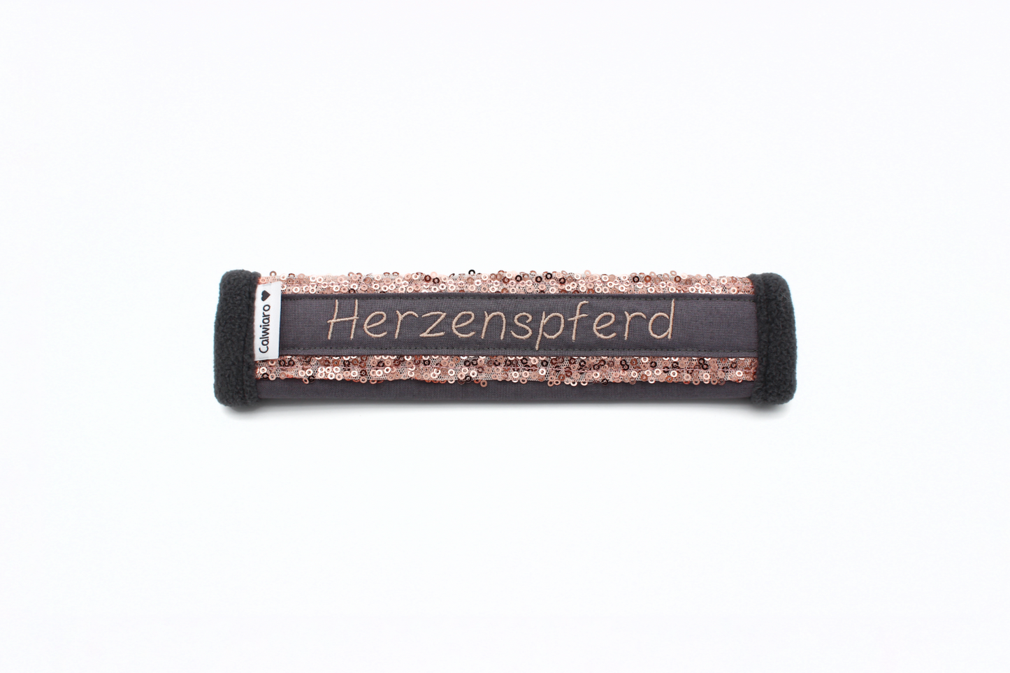 Noseband Mayfare Grau-Rosegold