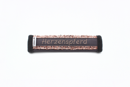 Noseband Mayfare Grau-Rosegold