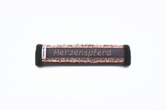 Noseband Mayfare Grau-Rosegold