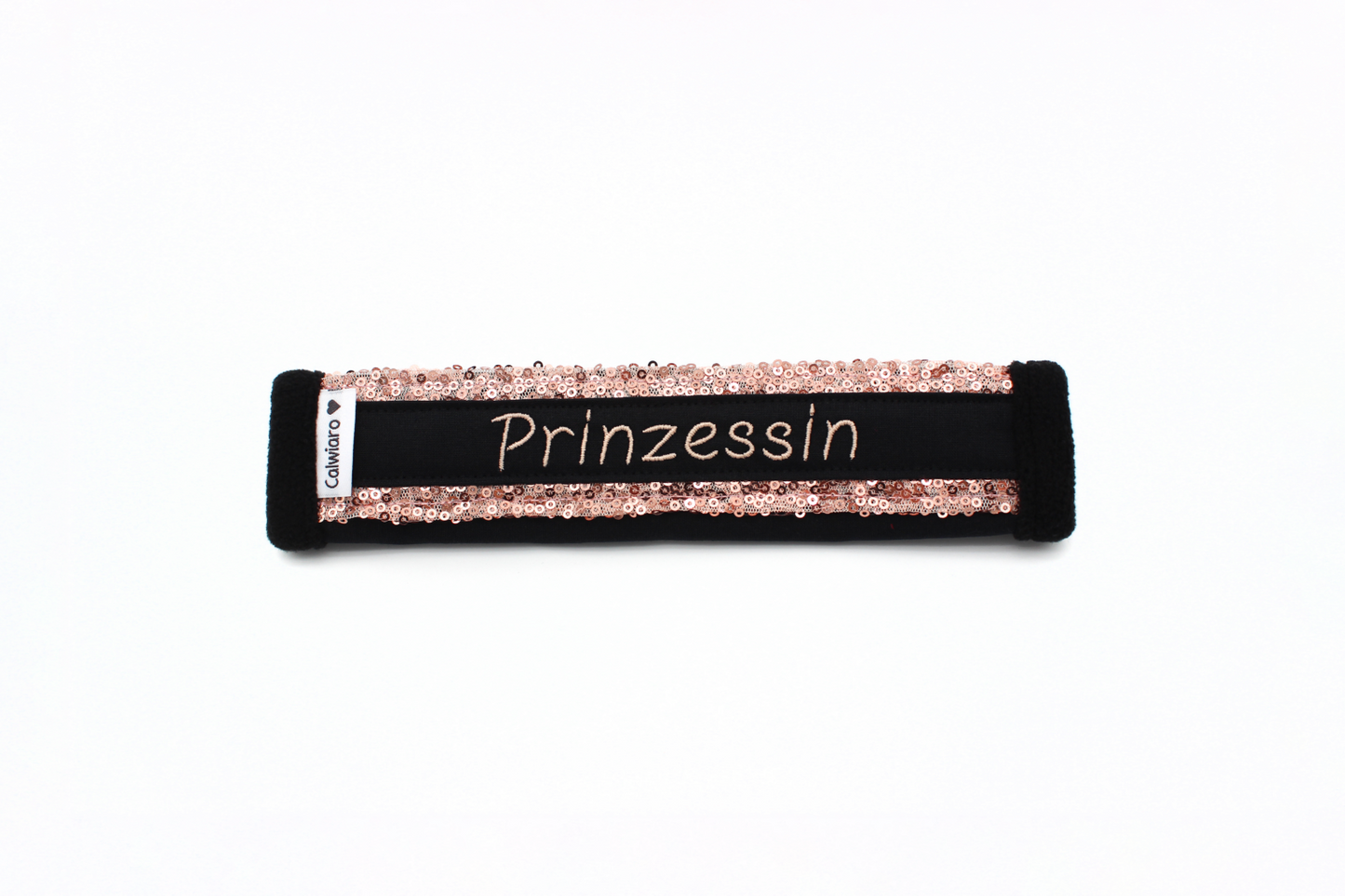 Noseband Mayfare Schwarz-Rosegold