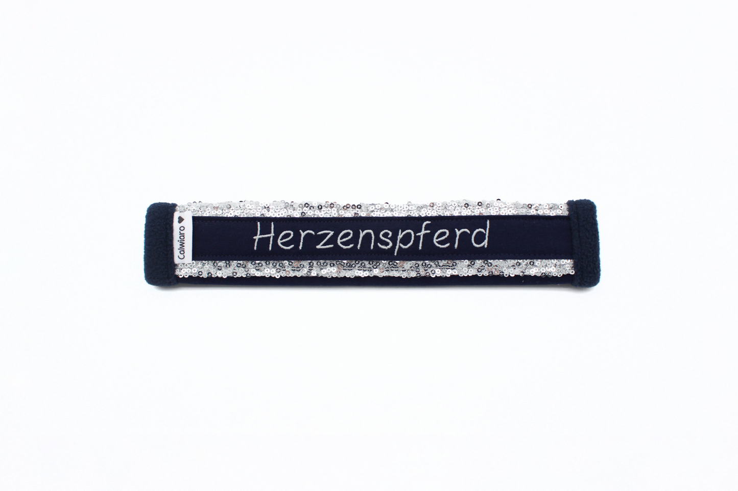Noseband Mayfare Blau-Silber