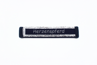 Noseband Mayfare Blau-Silber