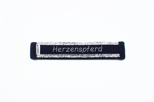 Noseband Mayfare Blau-Silber