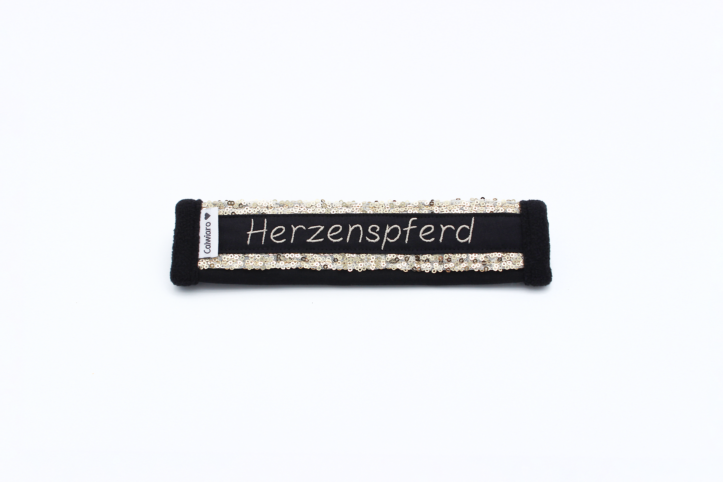 Noseband Mayfare Schwarz-Gold