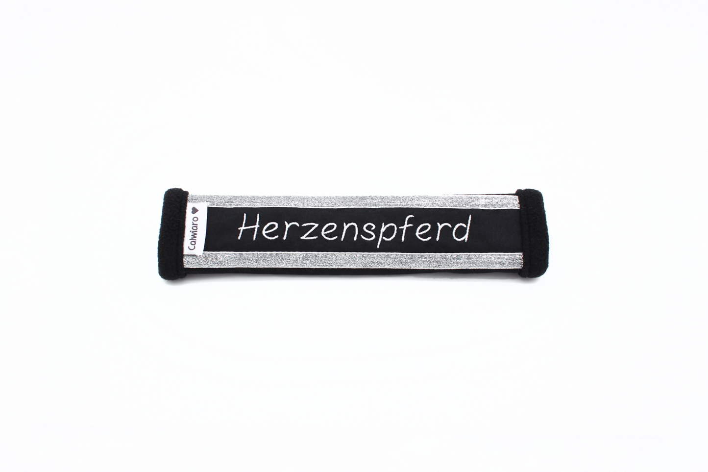 Noseband Sparkle Schwarz-Silber
