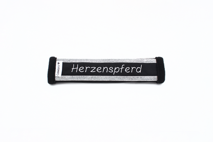 Noseband Sparkle Schwarz-Silber