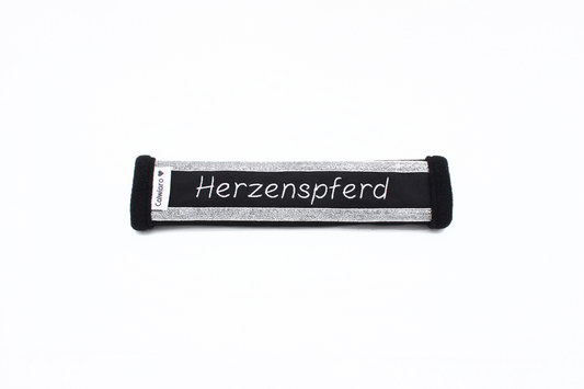 Noseband Sparkle Schwarz-Silber