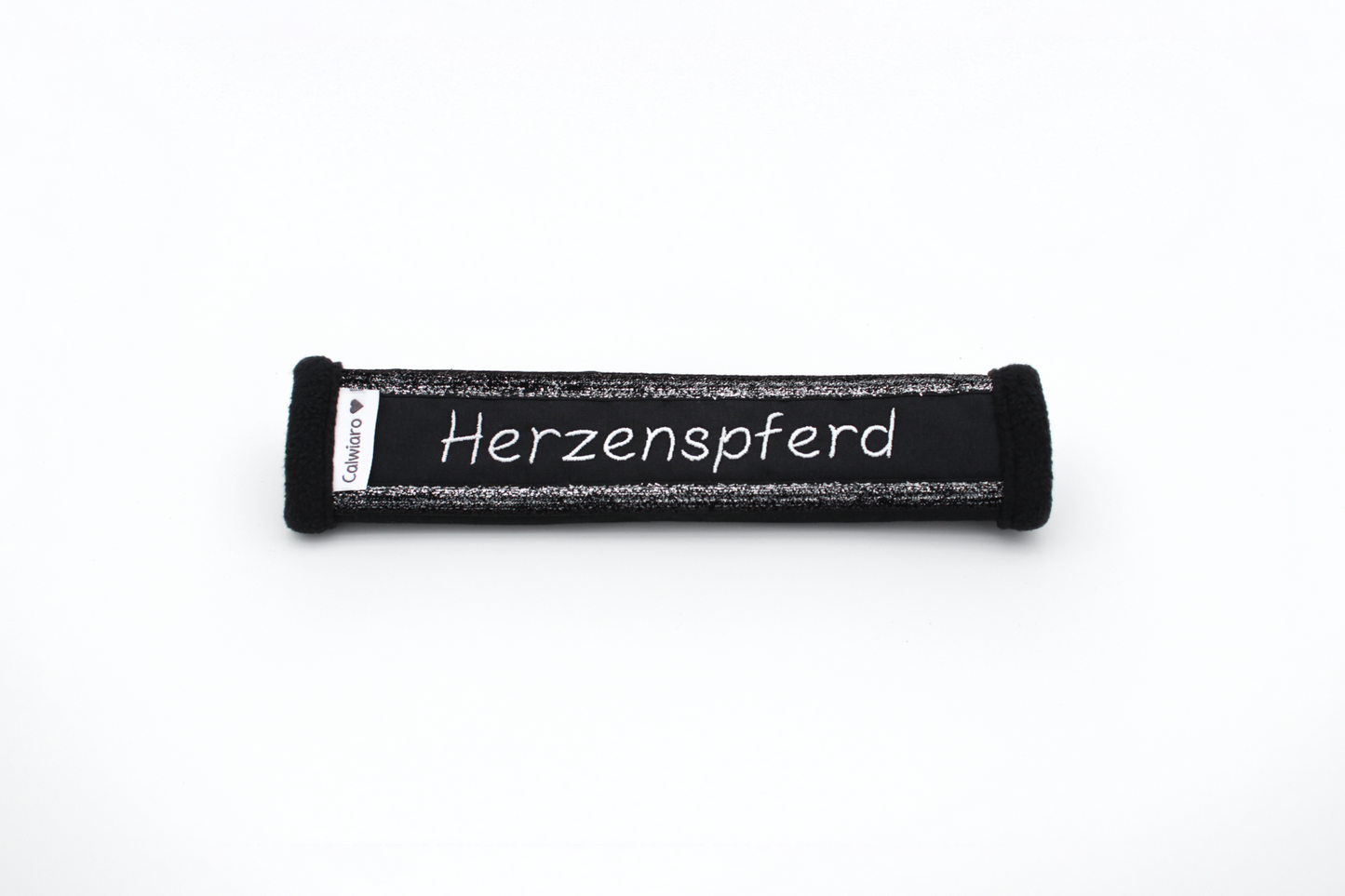 Noseband Sparkle Schwarz-Silber-Verlaufen