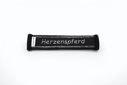 Noseband Sparkle Schwarz-Silber-Verlaufen
