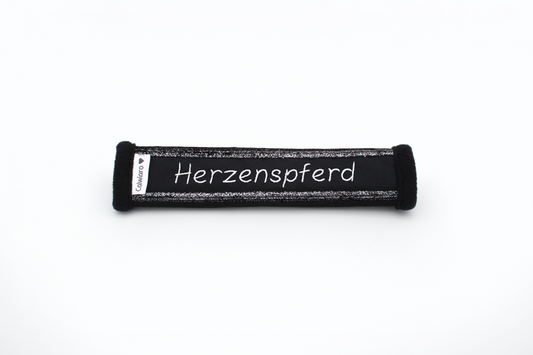 Noseband Sparkle Schwarz-Silber-Verlaufen