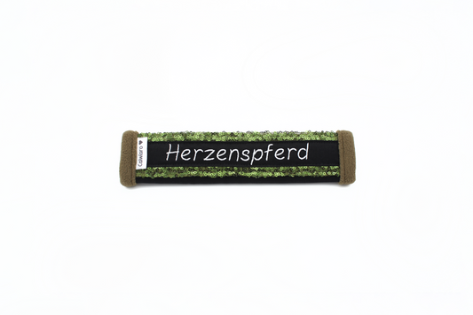 Noseband Mayfare Olive-Schwarz