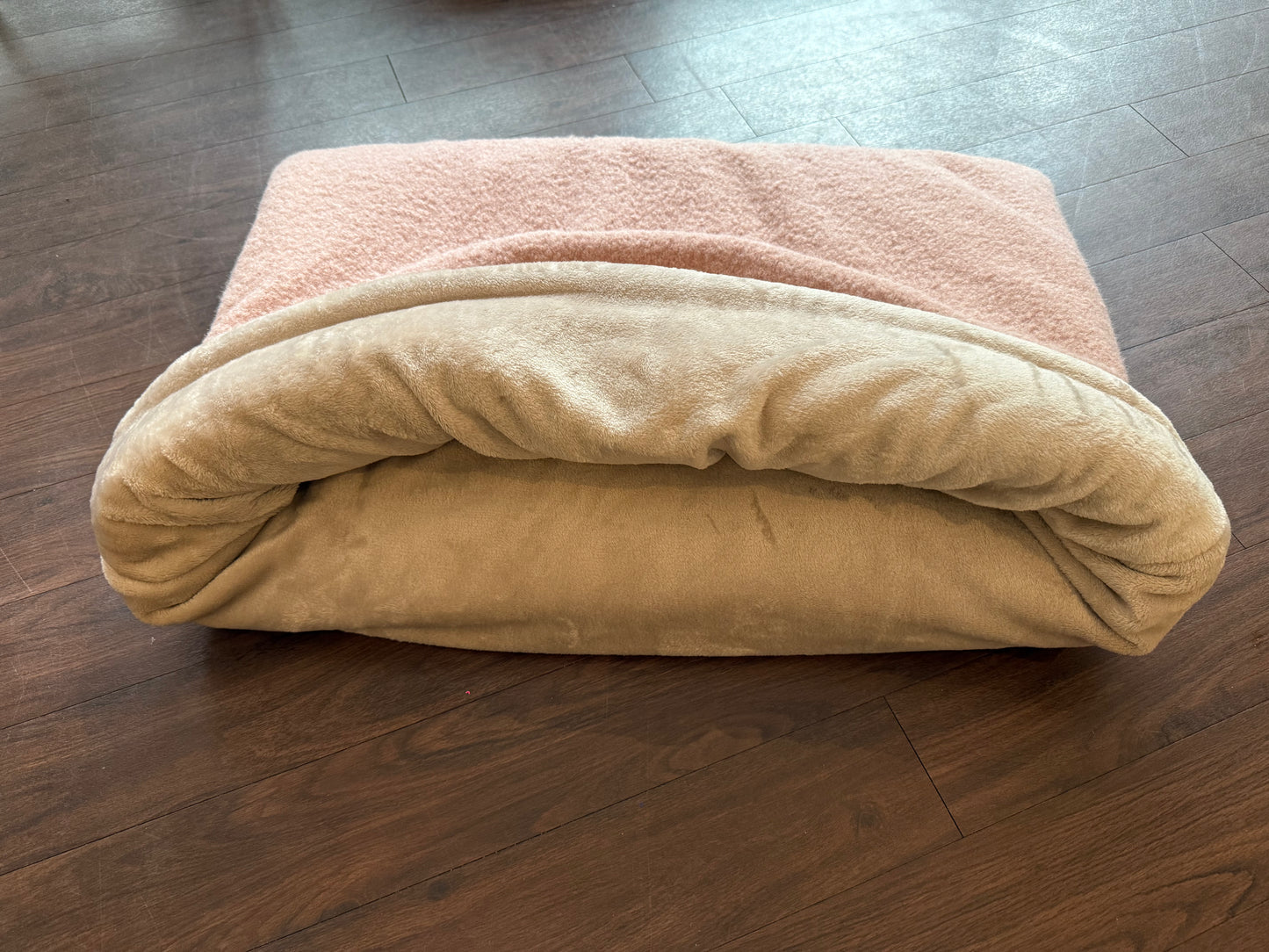 Hundeschlafsack Einzelstück Boucle - Rosa 80x60cm
