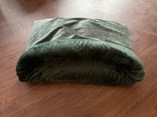 Hundeschlafsack Luxury - Waldgrün 80x60cm