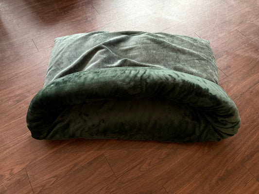 Hundeschlafsack Luxury - Waldgrün 80x60cm