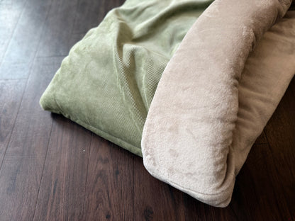 Hundeschlafsack Luxury - Patellgrün 80x60cm