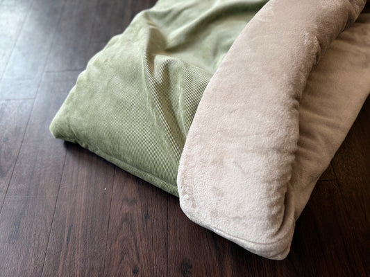 Hundeschlafsack Luxury - Patellgrün 80x60cm