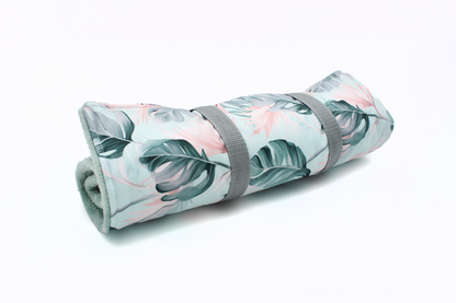 Outdoordecke Blätter Mint-Rosa