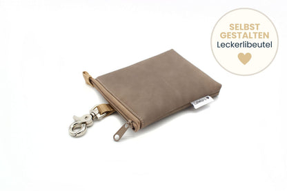 Faux leather treat pouch