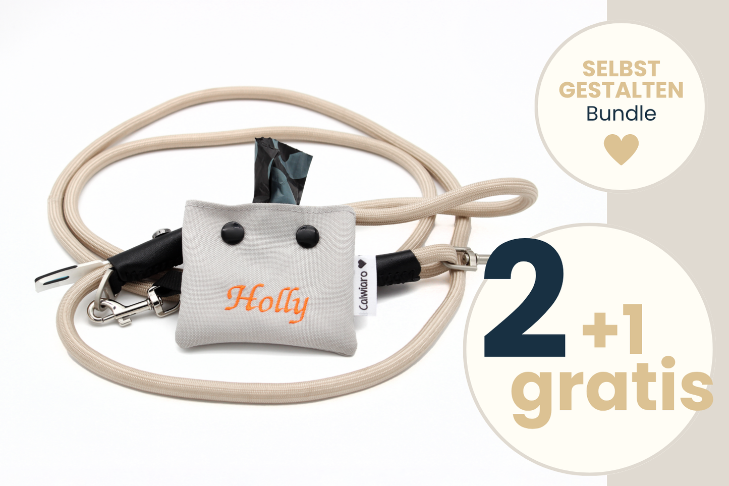 Kotbeutelspender Hundename 2+1 Bundle