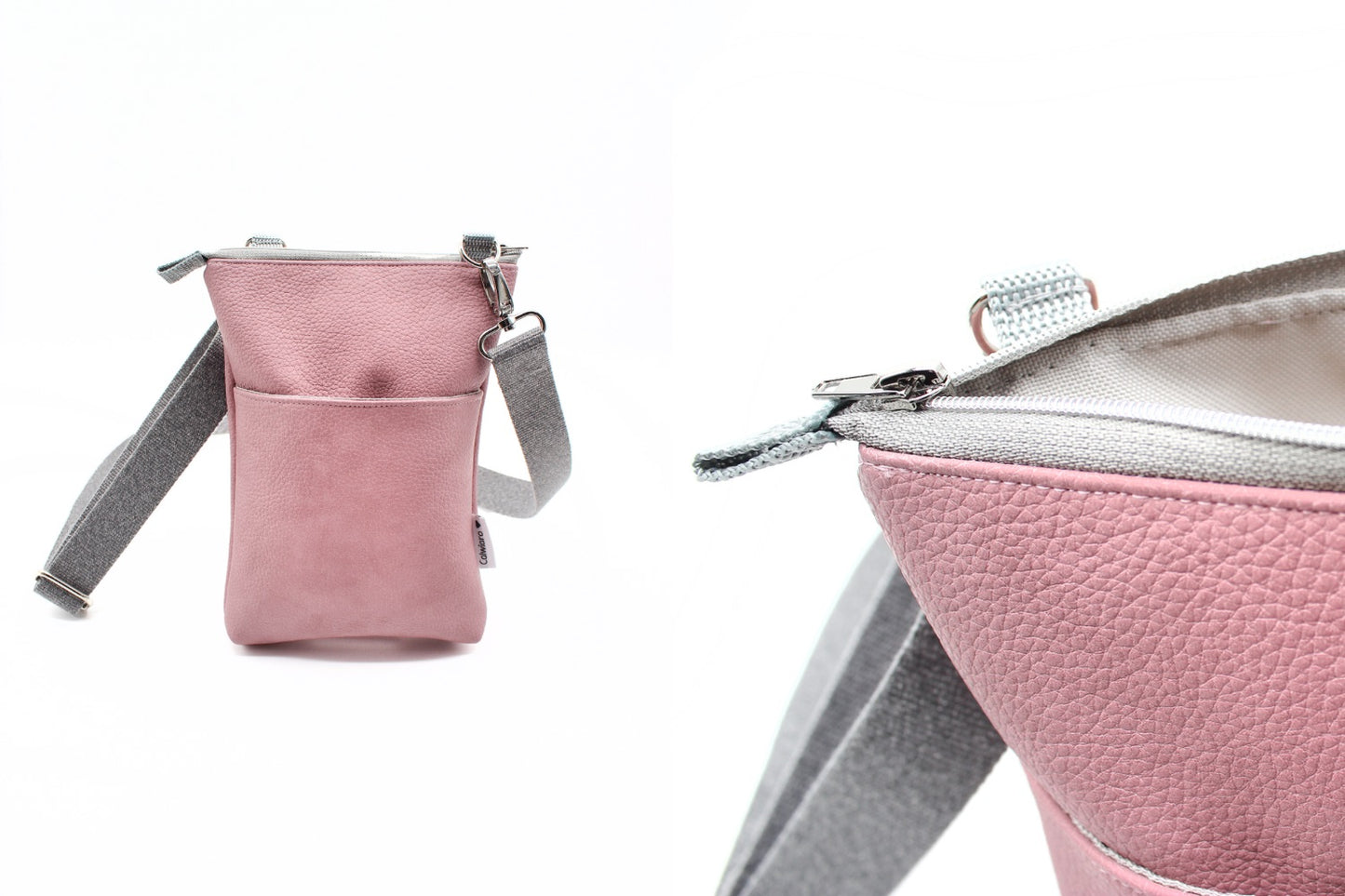 Gassitasche Fauxleder Rosa