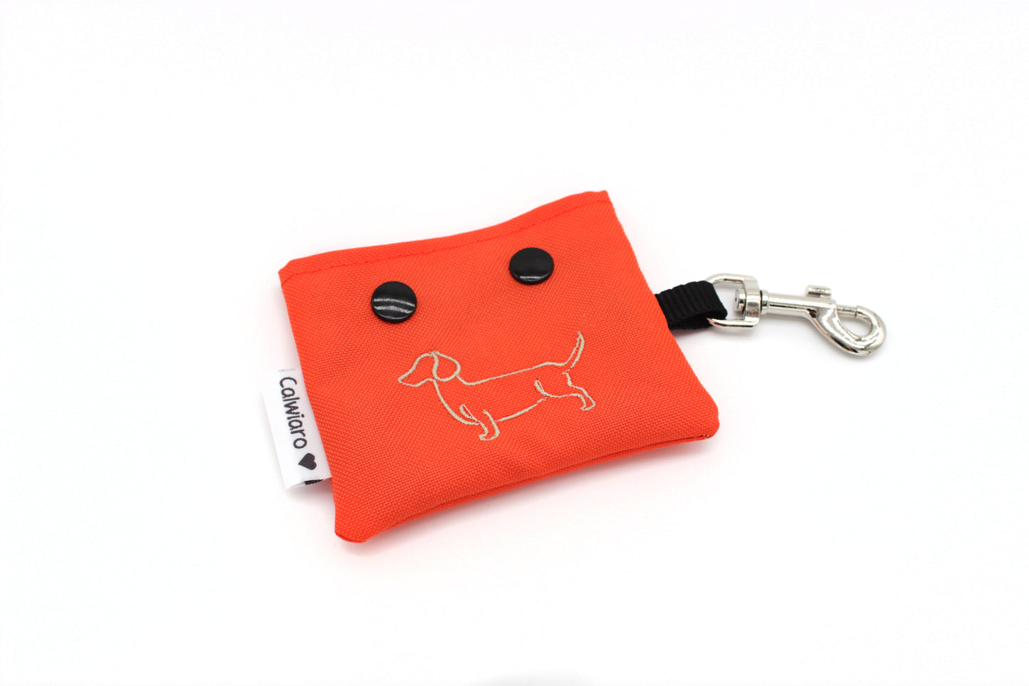 Poop bag dispenser made of outdoor fabric | Dachshund