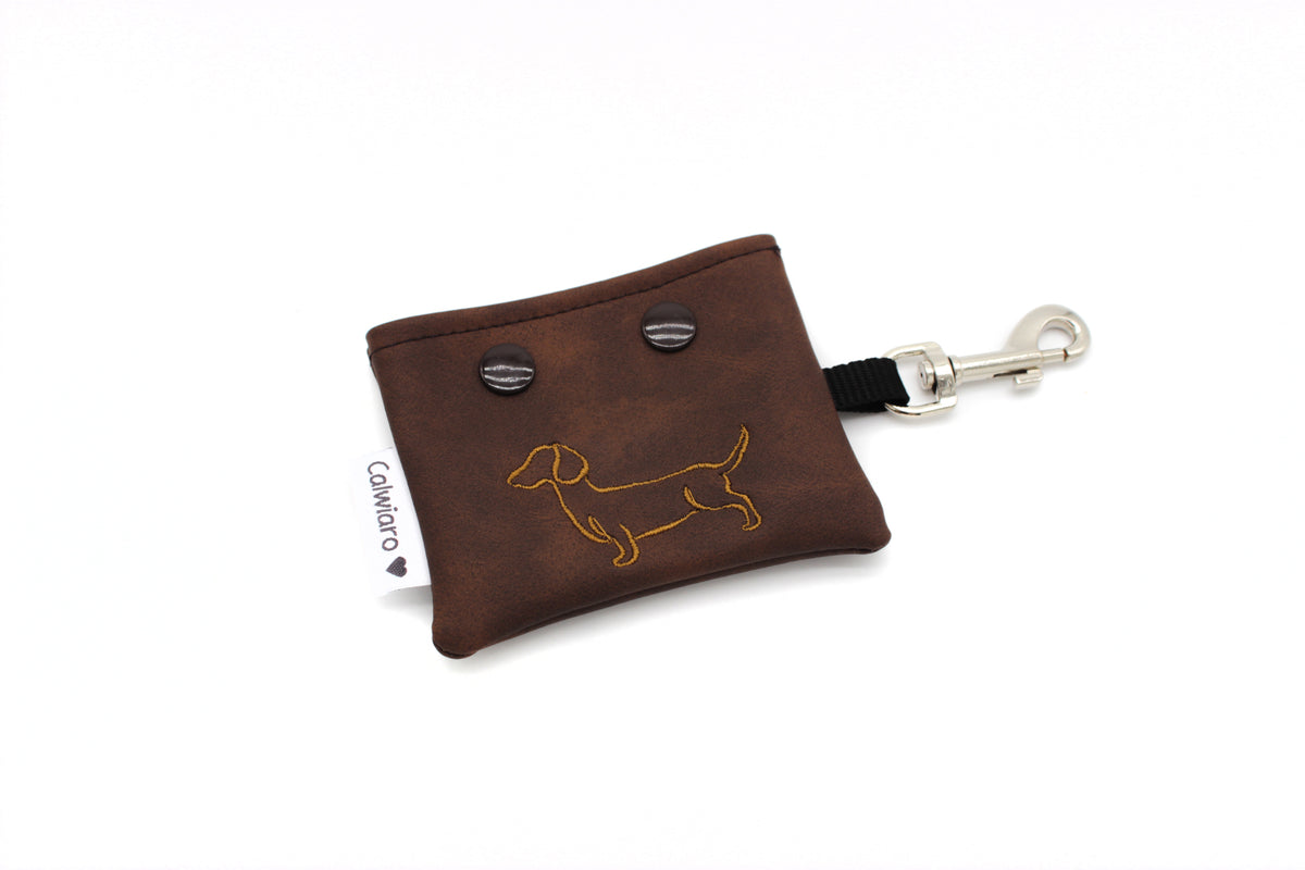 Poop Bag Dispenser Hillford - Desert Beige | Dachshund