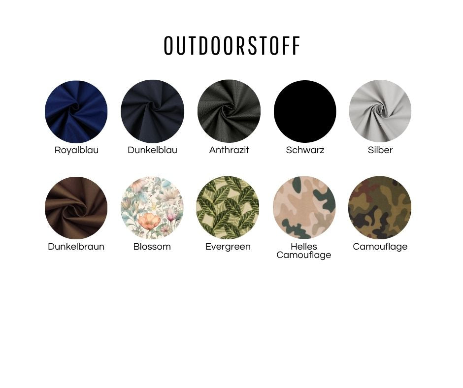Poop bag dispenser made of outdoor fabric
