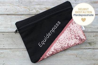 Pferdepasshülle mit Glitzer