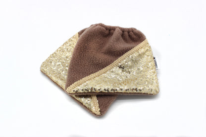 Steigbügelschoner Taupe-Gold