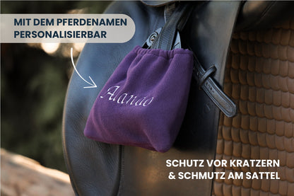 hochwertige Steigbügelhüllen personalisiert