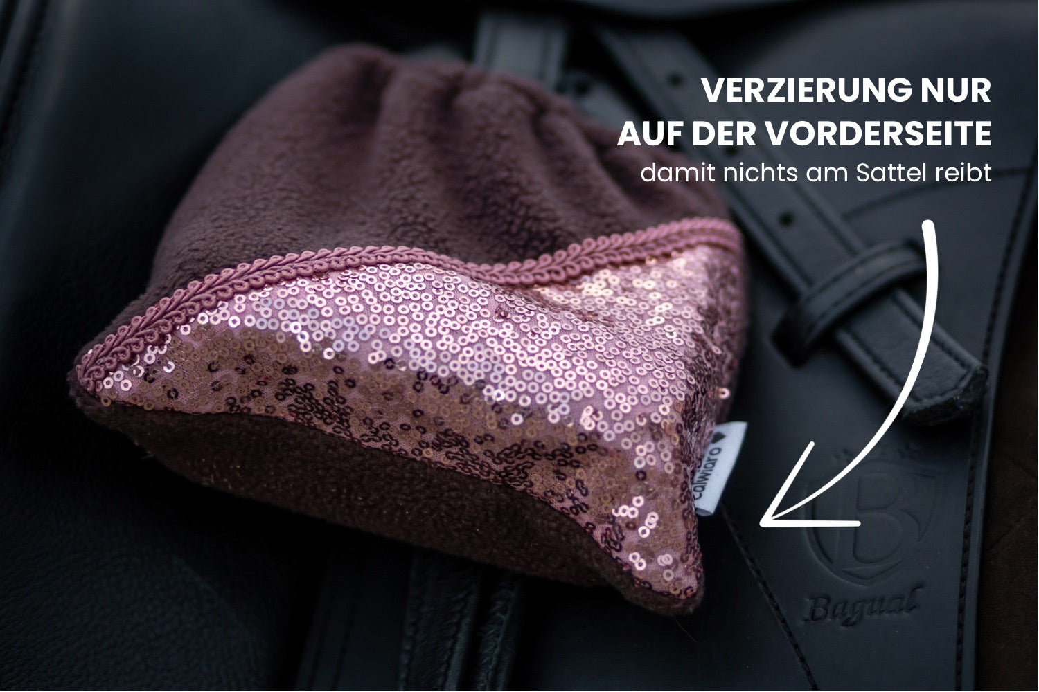 Steigbügelschoner für Springsattel