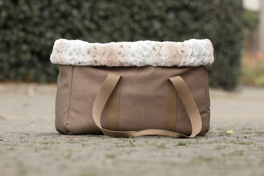Hundetasche Fauxfur Snow