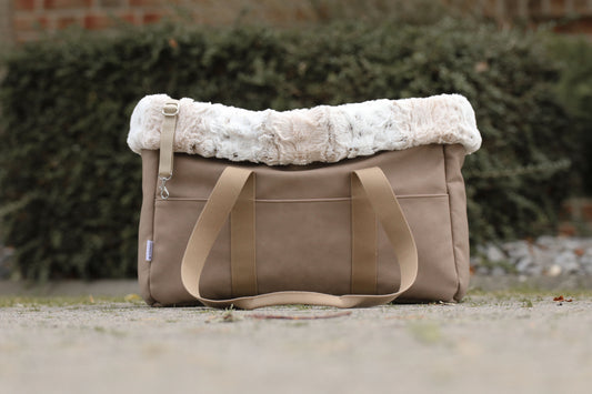 Hundetasche Fauxfur Snow