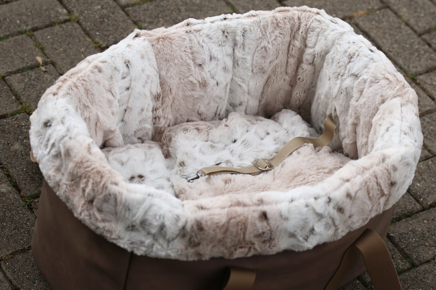 Hundetasche Fauxfur Snow