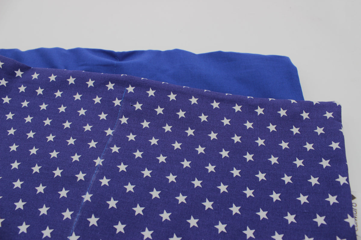 Wärmekissen Bezug 80x120cm - B-WARE - Sterne Royalblau